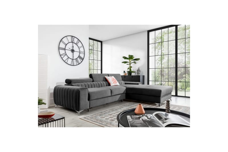 Kulmasohva Eltap Grayson 278x205x92 cm - Velvetmat 4, Oikea - Huonekalut - Sohva - Vuodesohva