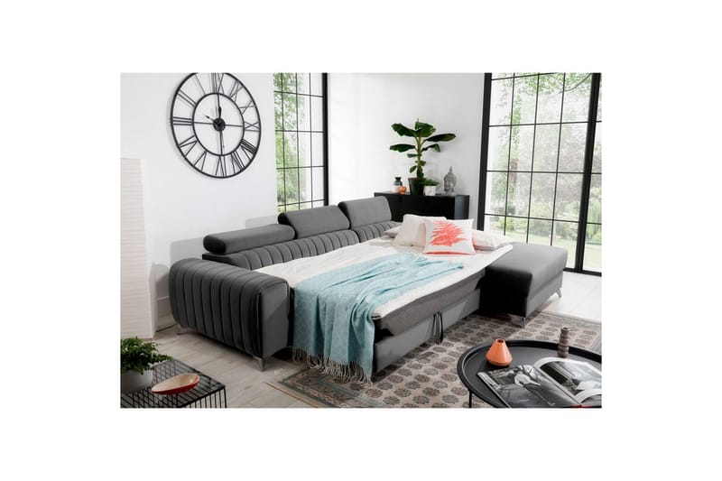 Kulmasohva Eltap Grayson 278x205x92 cm - Velvetmat 4, Oikea - Huonekalut - Sohva - Vuodesohva