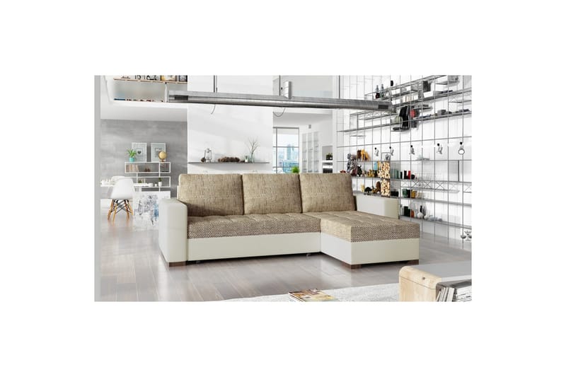 Kulmasohva Eltap Newark 237x150x90 cm - Berlin 03, Soft 33, Beige - Huonekalut - Sohva - Vuodesohva