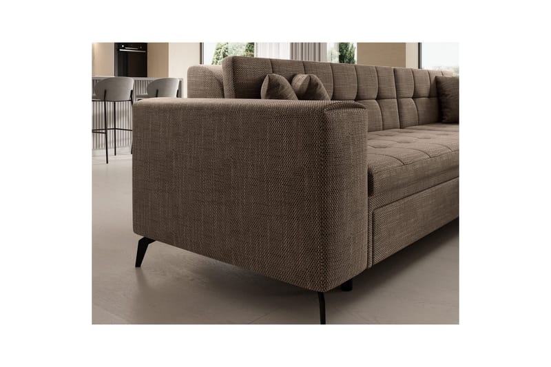 Kulmasohva Eltap Solange 292x196x84 cm - Berlin 03, Beige, Oikea - Huonekalut - Sohva - Vuodesohva