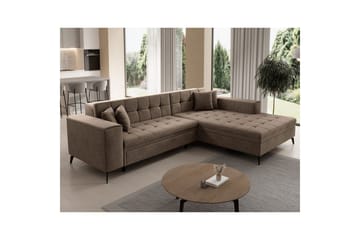 Kulmasohva Eltap Solange 292x196x84 cm - Berlin 03, Beige, Oikea - Huonekalut - Sohva - Vuodesohva