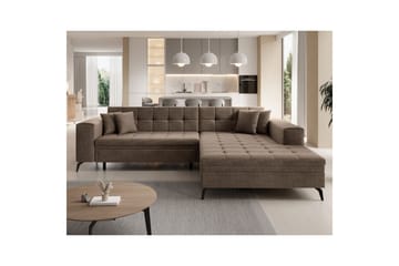 Kulmasohva Eltap Solange 292x196x84 cm - Berlin 03, Beige, Oikea - Huonekalut - Sohva - Vuodesohva