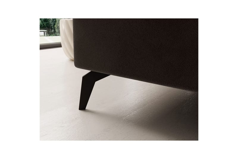 Kulmasohva Eltap Solange 292x196x84 cm - Mat Velvet 29, Tummanruskea, Oikea - Huonekalut - Sohva - Vuodesohva