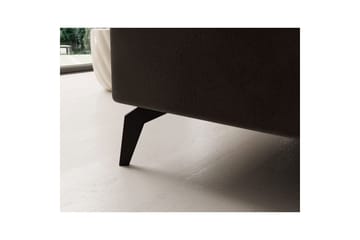 Kulmasohva Eltap Solange 292x196x84 cm - Mat Velvet 29, Tummanruskea, Oikea - Huonekalut - Sohva - Vuodesohva