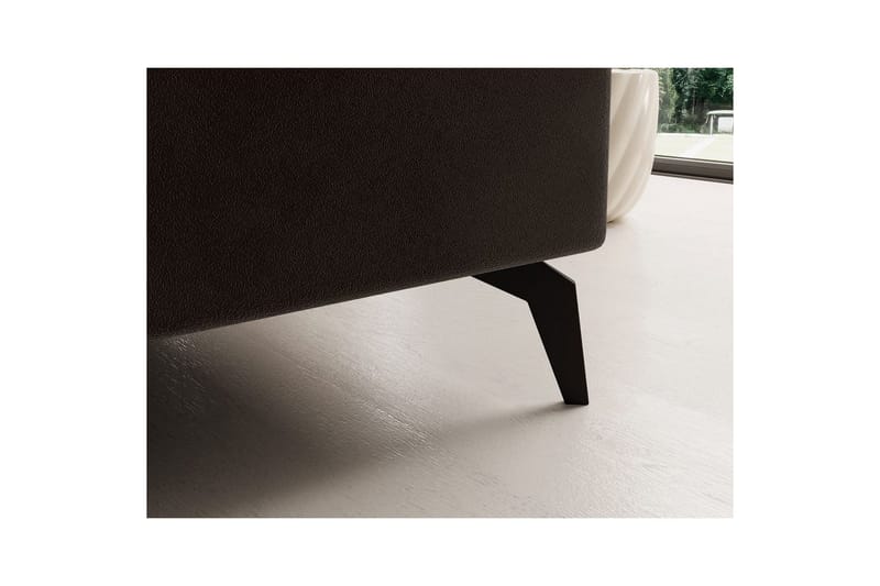 Kulmasohva Eltap Solange 292x196x84 cm - Mat Velvet 29, Tummanruskea, Vasen - Huonekalut - Sohva - Vuodesohva