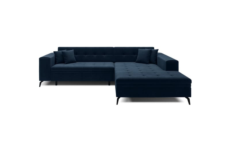 Kulmasohva Eltap Solange 292x196x84 cm - Monolith 77, Tummansininen, Oikea - Huonekalut - Sohva - Vuodesohva