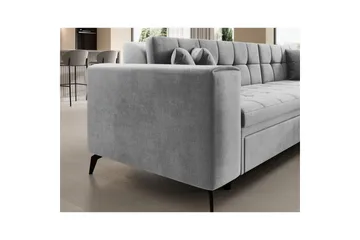 Kulmasohva Eltap Solange 292x196x84 cm - Monolith 84, Harmaa, Oikea - Huonekalut - Sohva - Vuodesohva