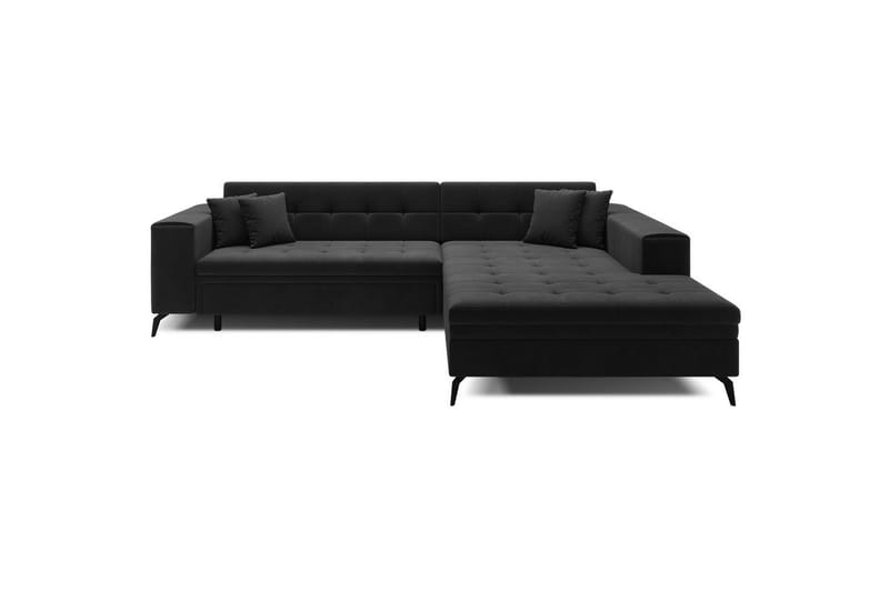 Kulmasohva Eltap Solange 292x196x84 cm - Monolith 97, Tummanharmaa, Oikea - Huonekalut - Sohva - Vuodesohva