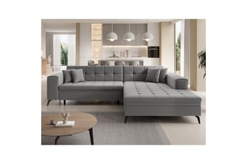 Kulmasohva Eltap Solange 292x196x84 cm - Omega 13, Harmaa, Oikea - Huonekalut - Sohva - Vuodesohva