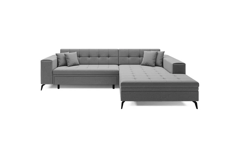 Kulmasohva Eltap Solange 292x196x84 cm - Omega 13, Harmaa, Oikea - Huonekalut - Sohva - Vuodesohva