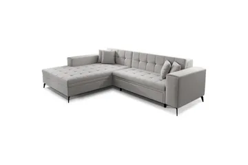 Kulmasohva Eltap Solange 292x196x84 cm - Päällinen 02, Beige, Vasen - Huonekalut - Sohva - Vuodesohva