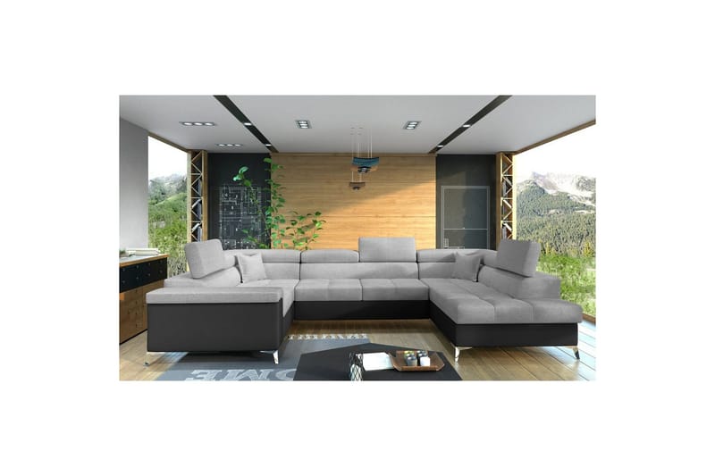 Kulmasohva Eltap Thiago 342x208x88 cm - Sawana 21, Soft 11, Harmaa, Oikea - Huonekalut - Sohva - Vuodesohva