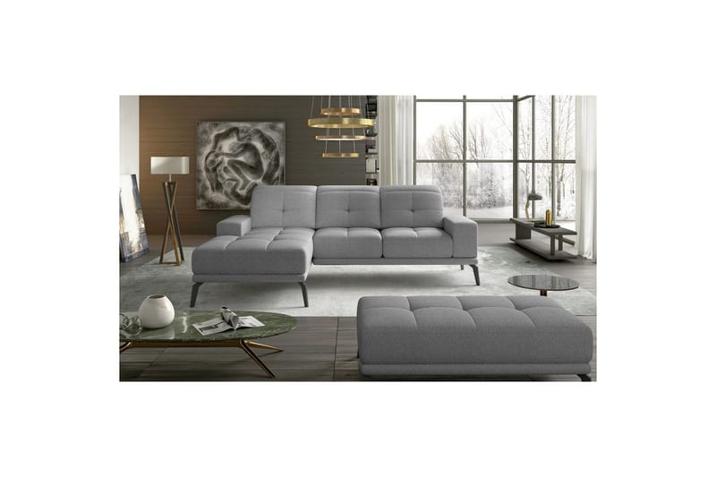 Kulmasohva Eltap Torrense 265x175x98 cm, Grande 81, Harmaa, Vasen