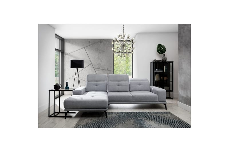 Kulmasohva Eltap Torrense 265x175x98 cm, Primo 88, Harmaa, Vasen