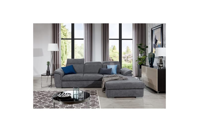 Kulmasohva Eltap Trevisco 272x216x100 cm - Omega 13, Harmaa, Oikea - Huonekalut - Sohva - Vuodesohva