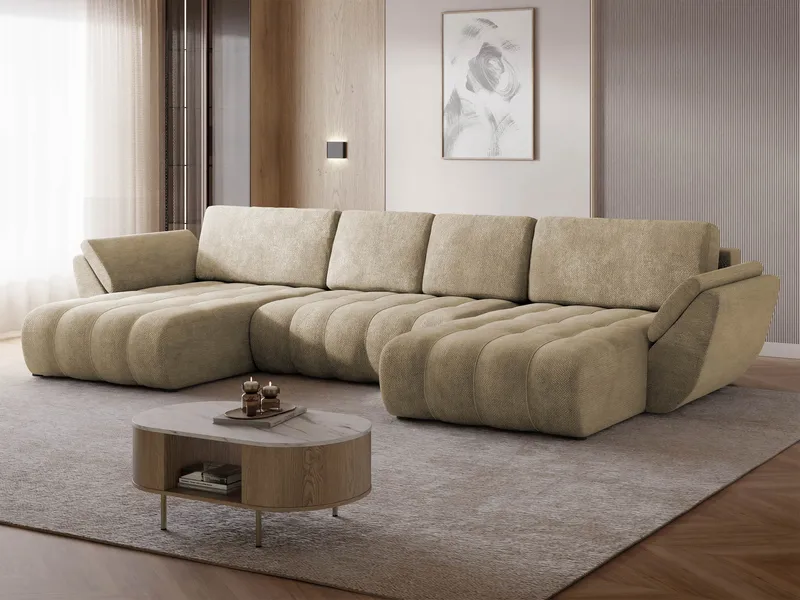 kulmasohva Faro Lumo 30 - Beige - Huonekalut - Sohva - Vuodesohva