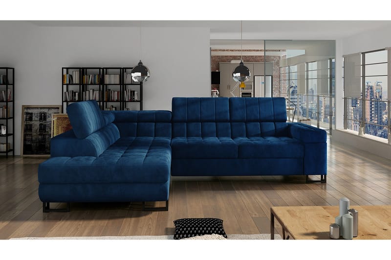 Kulmasohva Freswick Vasen - Tummansininen - Huonekalut - Sohva - Vuodesohva