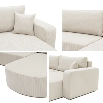 kulmasohva Kulmasohva ZERTE Margo 227.09 Oikea - Huonekalut - Sohva - Vuodesohva