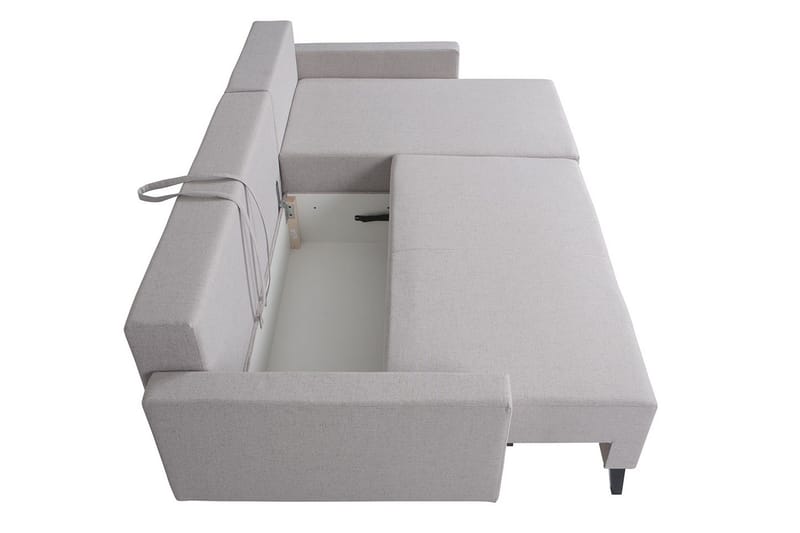 Kulmasohva Oviedo - Musta Korkeakiilto - Huonekalut - Sohva - Vuodesohva