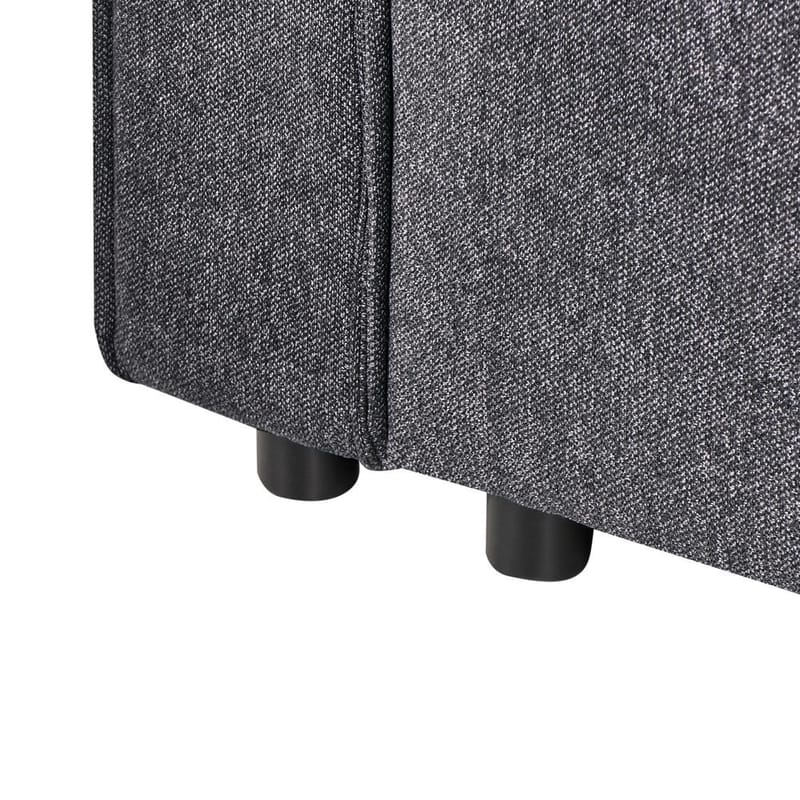 Kulmasohva Romedal II - Harmaa, Musta/Oikeakätinen - Huonekalut - Sohva - Vuodesohva