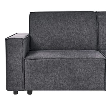 Kulmasohva Romedal II - Harmaa, Musta/Oikeakätinen - Huonekalut - Sohva - Vuodesohva