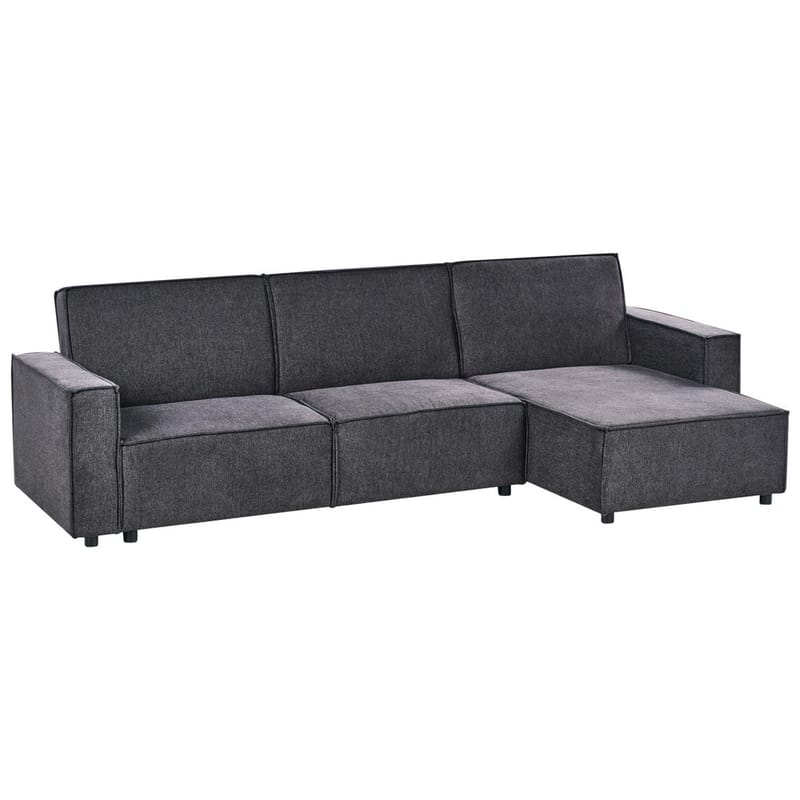 Kulmasohva Romedal II - Harmaa, musta/Vasenkätinen - Huonekalut - Sohva - Vuodesohva