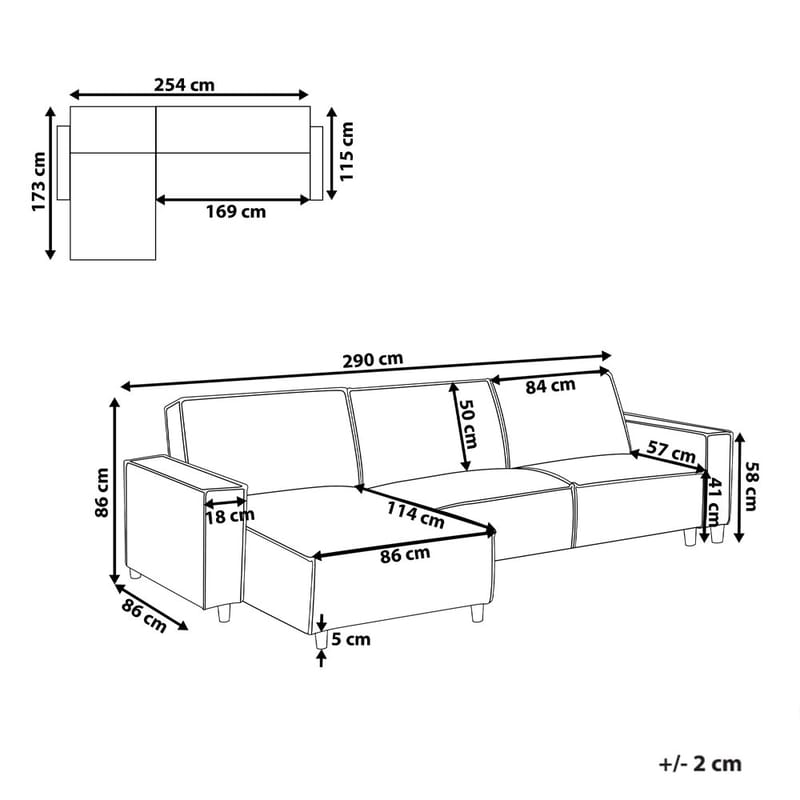Kulmasohva Romedal II - Vihreä, Musta/Oikeakätinen - Huonekalut - Sohva - Vuodesohva