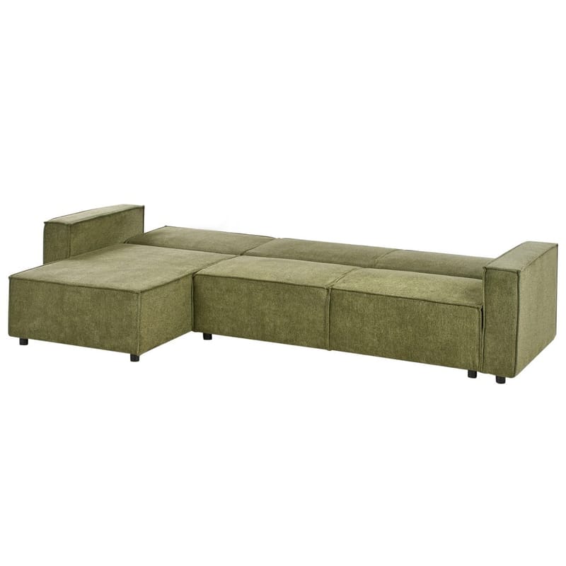 Kulmasohva Romedal II - Vihreä, Musta/Oikeakätinen - Huonekalut - Sohva - Vuodesohva