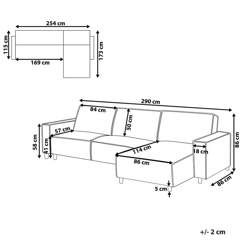 Kulmasohva Romedal II - Vihreä, Musta/Vasenkätinen - Huonekalut - Sohva - Vuodesohva