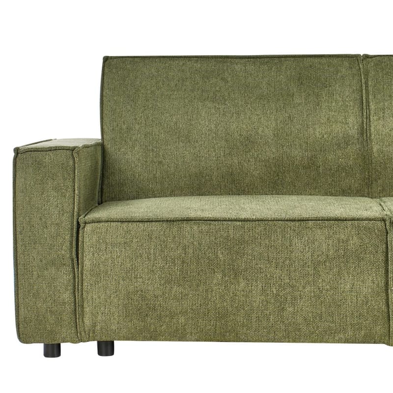 Kulmasohva Romedal II - Vihreä, Musta/Vasenkätinen - Huonekalut - Sohva - Vuodesohva