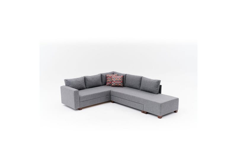 Kulmasohva-sänky Cove Vasen Harmaa, Tummanharmaa