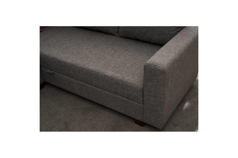 Kulmasohva-sänky Iroulport Oikea Harmaa - Harmaa - Huonekalut - Sohva - Vuodesohva