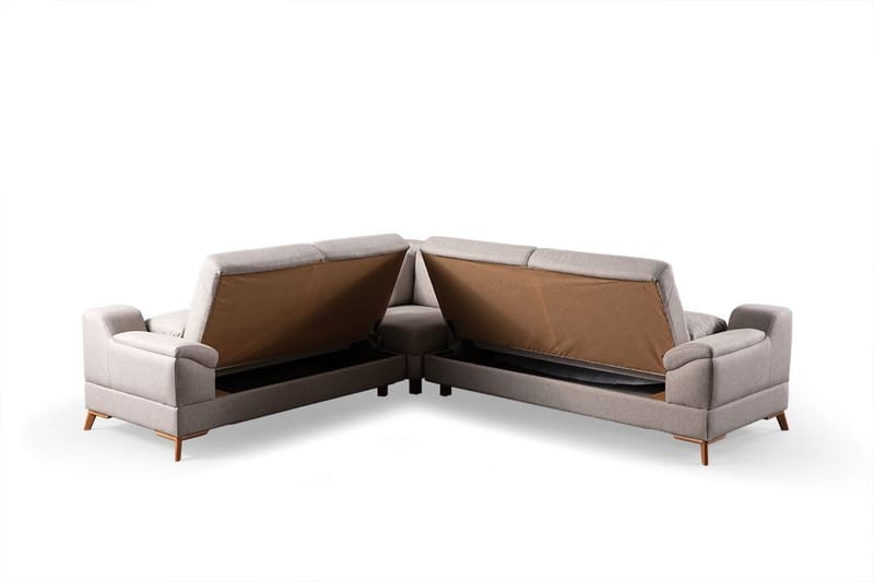 Kulmasohva-vuode Atelier Del Sofa Aqua Corner beige (275/300 x 100 x 90 cm) Vasen 2 / oikea 3 - Huonekalut - Sohva - Vuodesohva