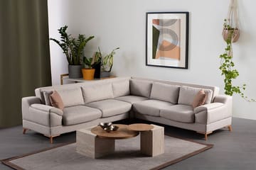Kulmasohva-vuode Atelier Del Sofa Aqua Corner beige (275/300 x 100 x 90 cm) Vasen 3 / oikea 2 - Huonekalut - Sohva - Vuodesohva