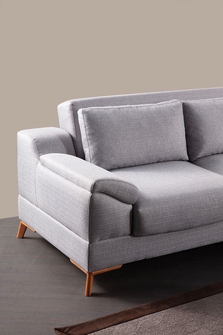 Kulmasohva-vuode Atelier Del Sofa Aqua Grey (225/275 x 100 x 90 cm) Oikea - Huonekalut - Sohva - Vuodesohva