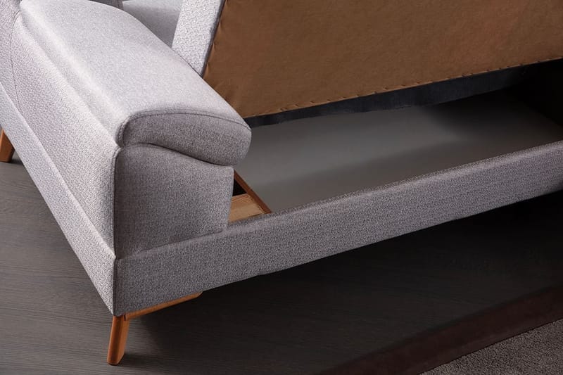 Kulmasohva-vuode Atelier Del Sofa Aqua Grey (225/275 x 100 x 90 cm) Oikea - Huonekalut - Sohva - Vuodesohva