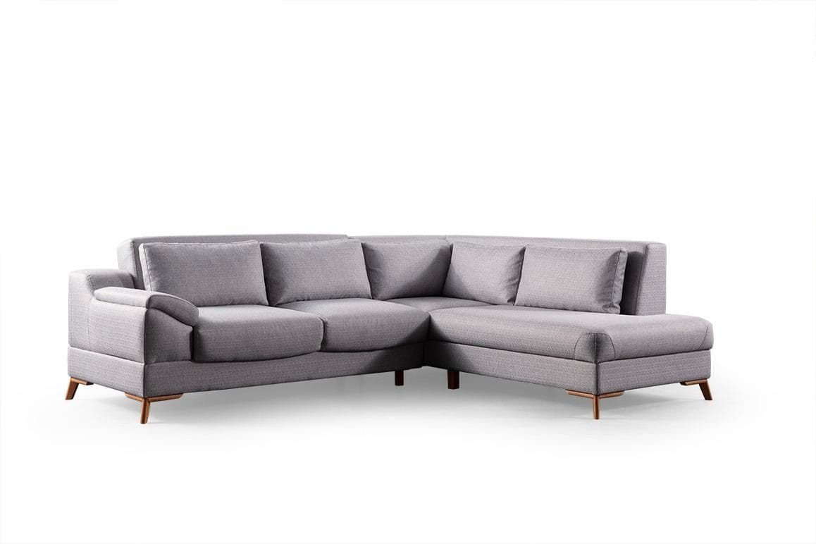 Kulmasohva-vuode Atelier Del Sofa Aqua Grey (225/275 x 100 x 90 cm) Oikea -