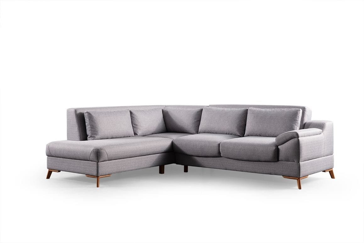 Kulmasohva-vuode Atelier Del Sofa Aqua Grey (225/275 x 100 x 90 cm) Vasen -