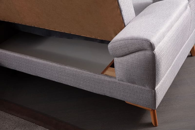 Kulmasohva-vuode Atelier Del Sofa Aqua Grey (225/275 x 100 x 90 cm) Vasen - Huonekalut - Sohva - Vuodesohva