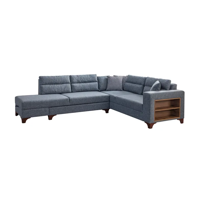 Kulmasohva-vuodesohva Atelier Del Sofa T-Loft Right (230 x 90 x 150 cm) Harmaa, Harmaa