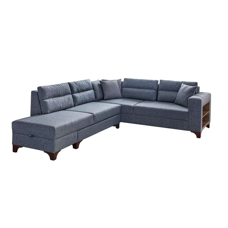 Kulmasohva-vuodesohva Atelier Del Sofa T-Loft Right (230 x 90 x 150 cm) Harmaa - Harmaa - Huonekalut - Sohva - Vuodesohva