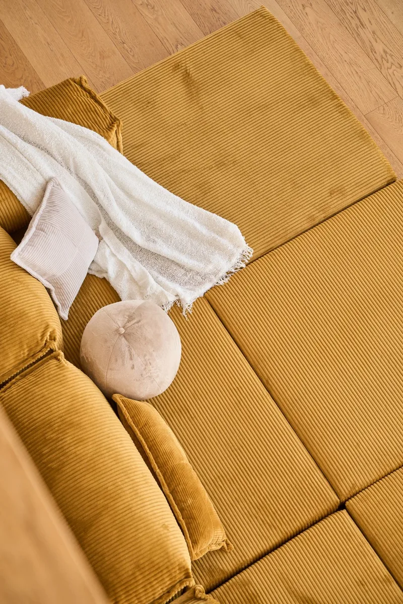 Kulmavuodesohva Atelier Del Sofa Kanyon (300 x 100 x 33 cm) Mustard - Huonekalut - Sohva - Vuodesohva