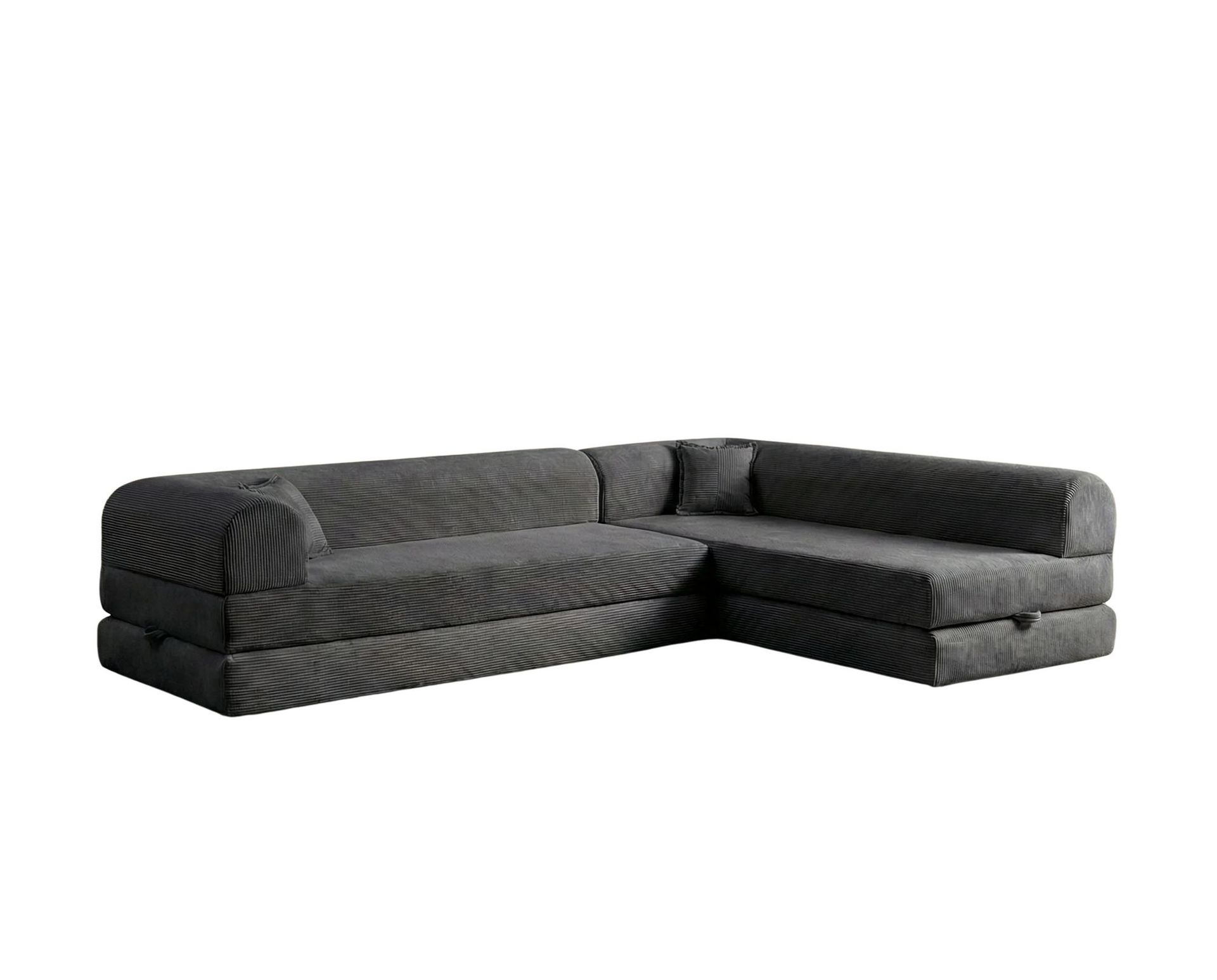 Kulmavuodesohva Atelier Del Sofa Legom Eco (280 x 90 x 25 cm) Antrasiitti -