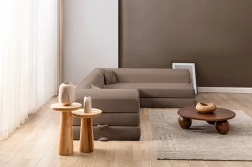 Kulmavuodesohva Atelier Del Sofa Legom Eco (280 x 90 x 25 cm) Beige - Huonekalut - Sohva - Vuodesohva
