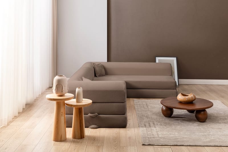 Kulmavuodesohva Atelier Del Sofa Legom Eco (280 x 90 x 25 cm) Beige - Huonekalut - Sohva - Vuodesohva