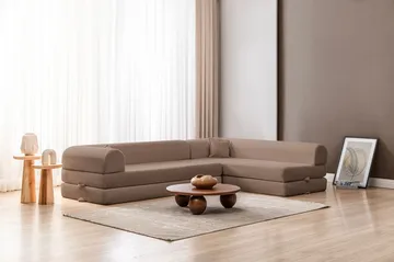Kulmavuodesohva Atelier Del Sofa Legom Eco (280 x 90 x 25 cm) Beige - Huonekalut - Sohva - Vuodesohva