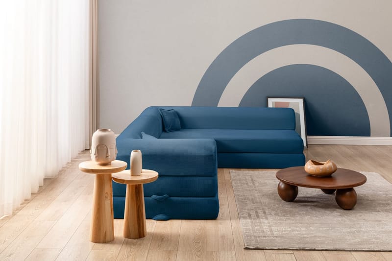 Kulmavuodesohva Atelier Del Sofa Legom Eco (280 x 90 x 25 cm) Sininen - Huonekalut - Sohva - Vuodesohva