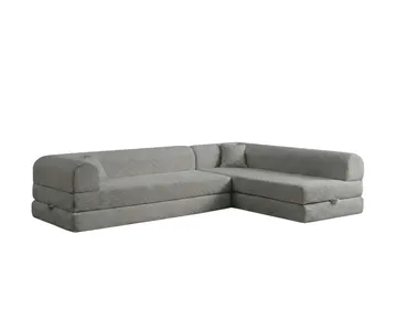 Kulmavuodesohva Atelier Del Sofa Legom Eco (280 x 90 x 25 cm) Vaaleanharmaa