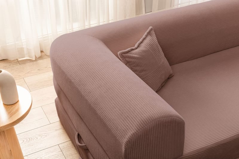 Kulmavuodesohva Atelier Del Sofa Legom Eco (280 x 90 x 25 cm) Vaaleanpunainen - Huonekalut - Sohva - Vuodesohva