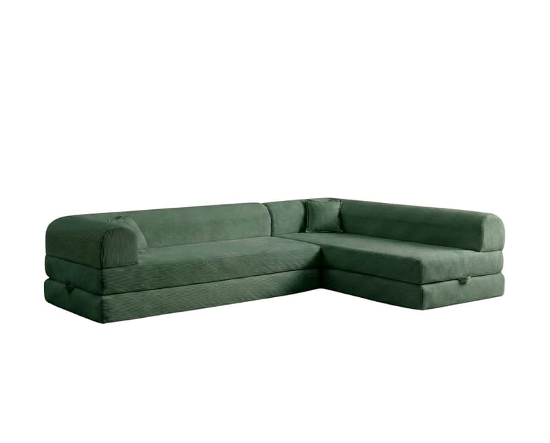 Kulmavuodesohva Atelier Del Sofa Legom Eco (280 x 90 x 25 cm) Vihreä, undefined